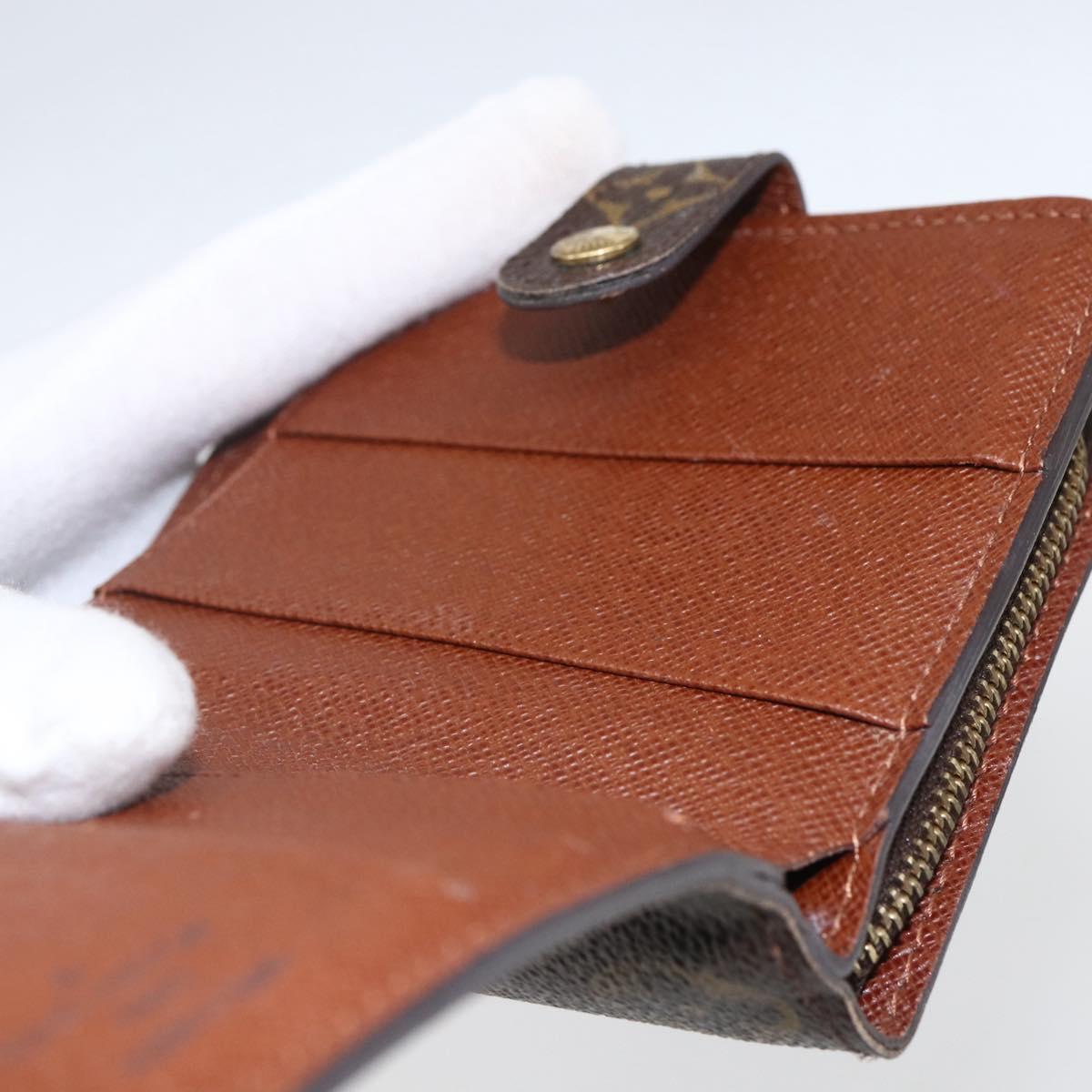 LOUIS VUITTON Monogram Compact Zip Wallet M61667 LV Auth 157192