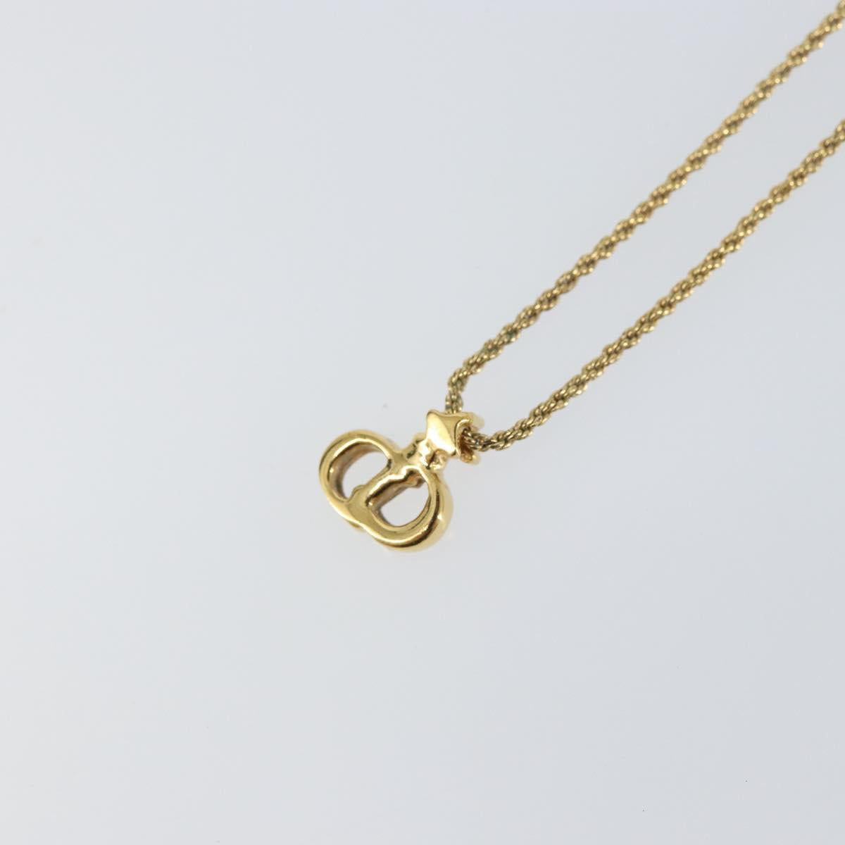 Christian Dior Necklace metal Gold Tone Auth 157194V