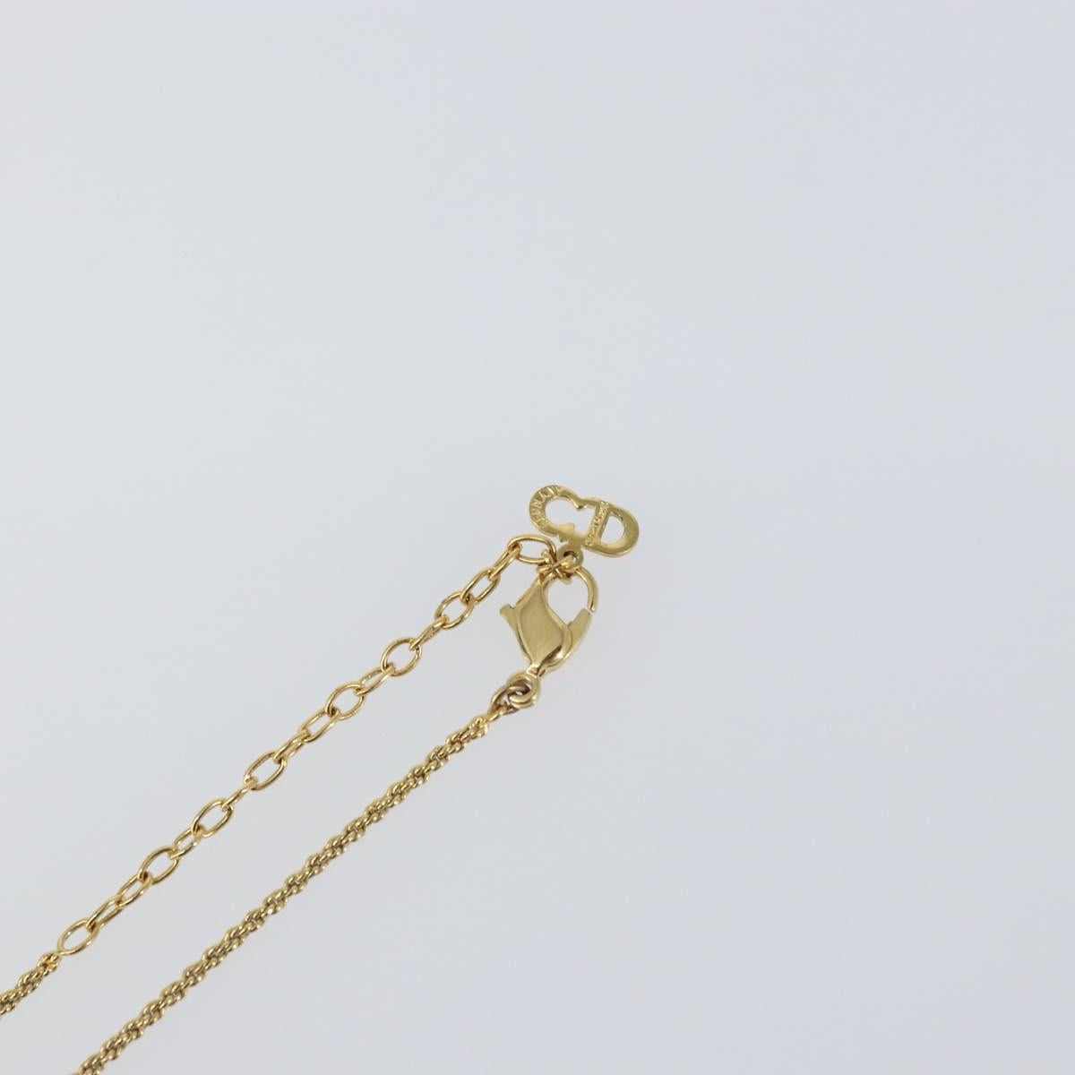 Christian Dior Necklace metal Gold Tone Auth 157194V