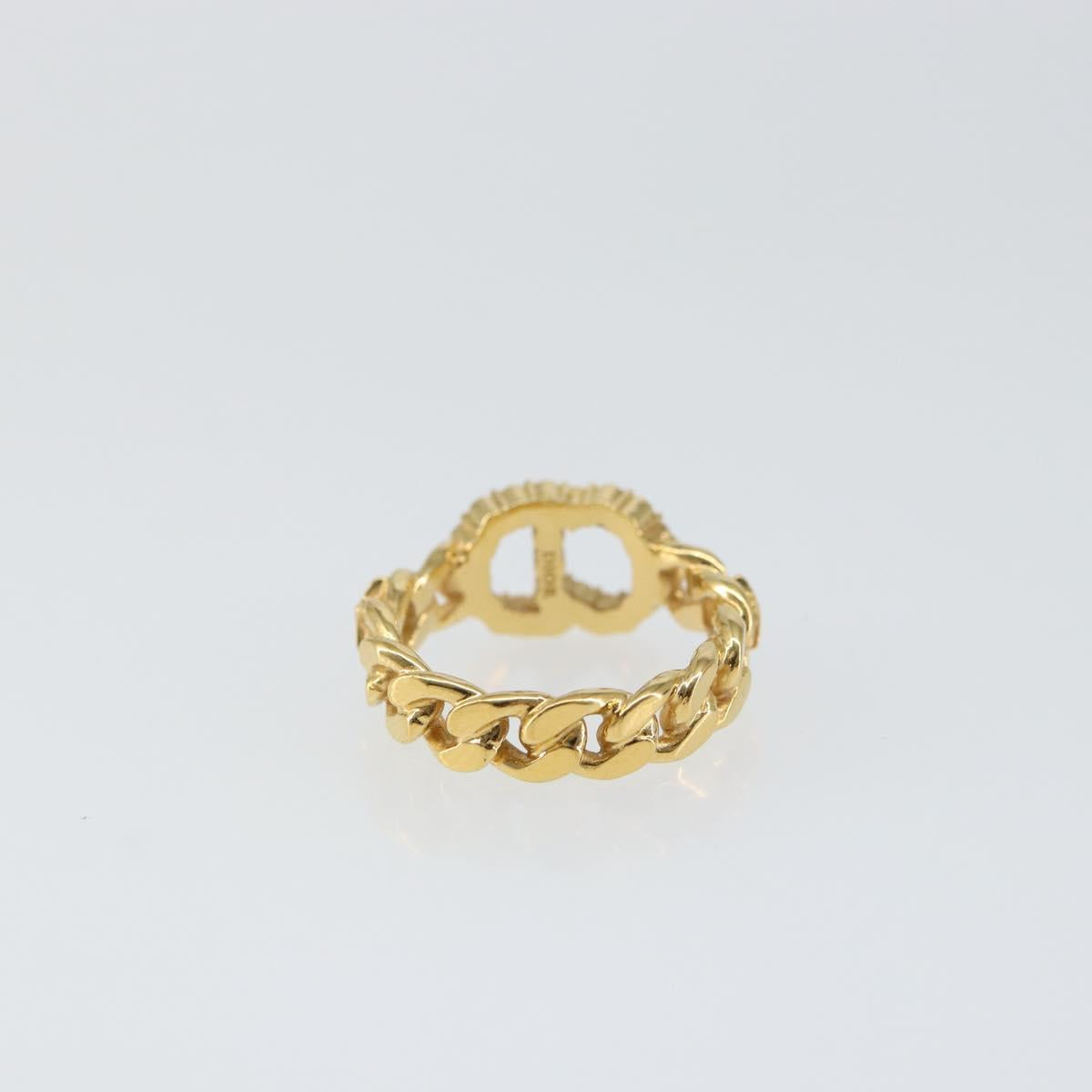 Christian Dior Ring metal Gold Tone Auth 157196V