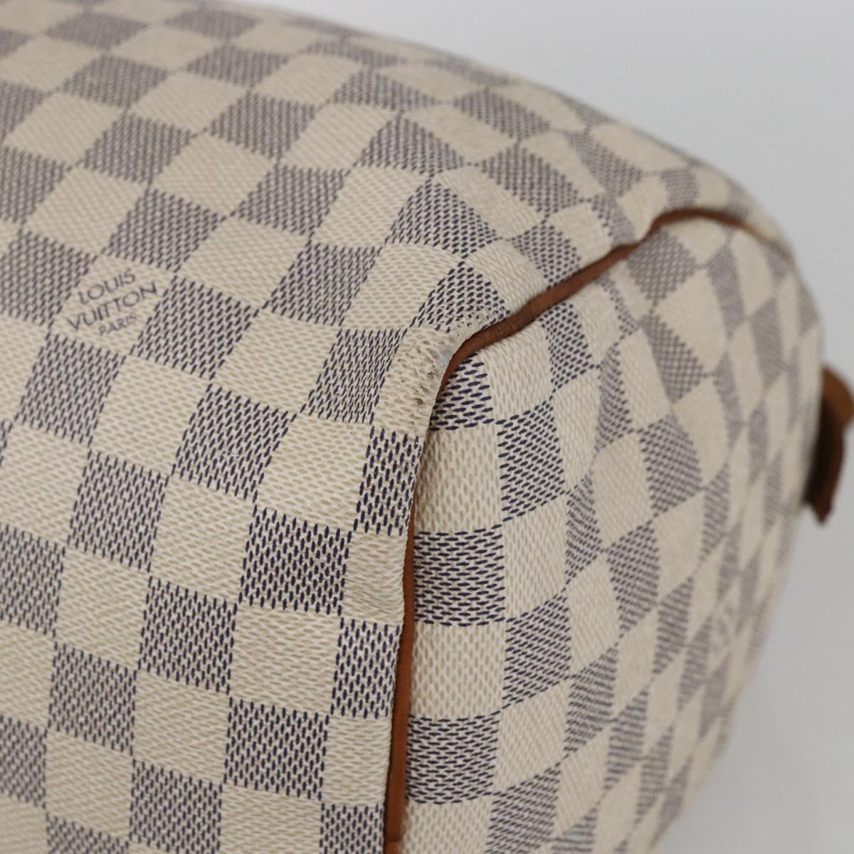 LOUIS VUITTON Damier Azur Speedy 30 Hand Bag N41533 LV Auth 157214