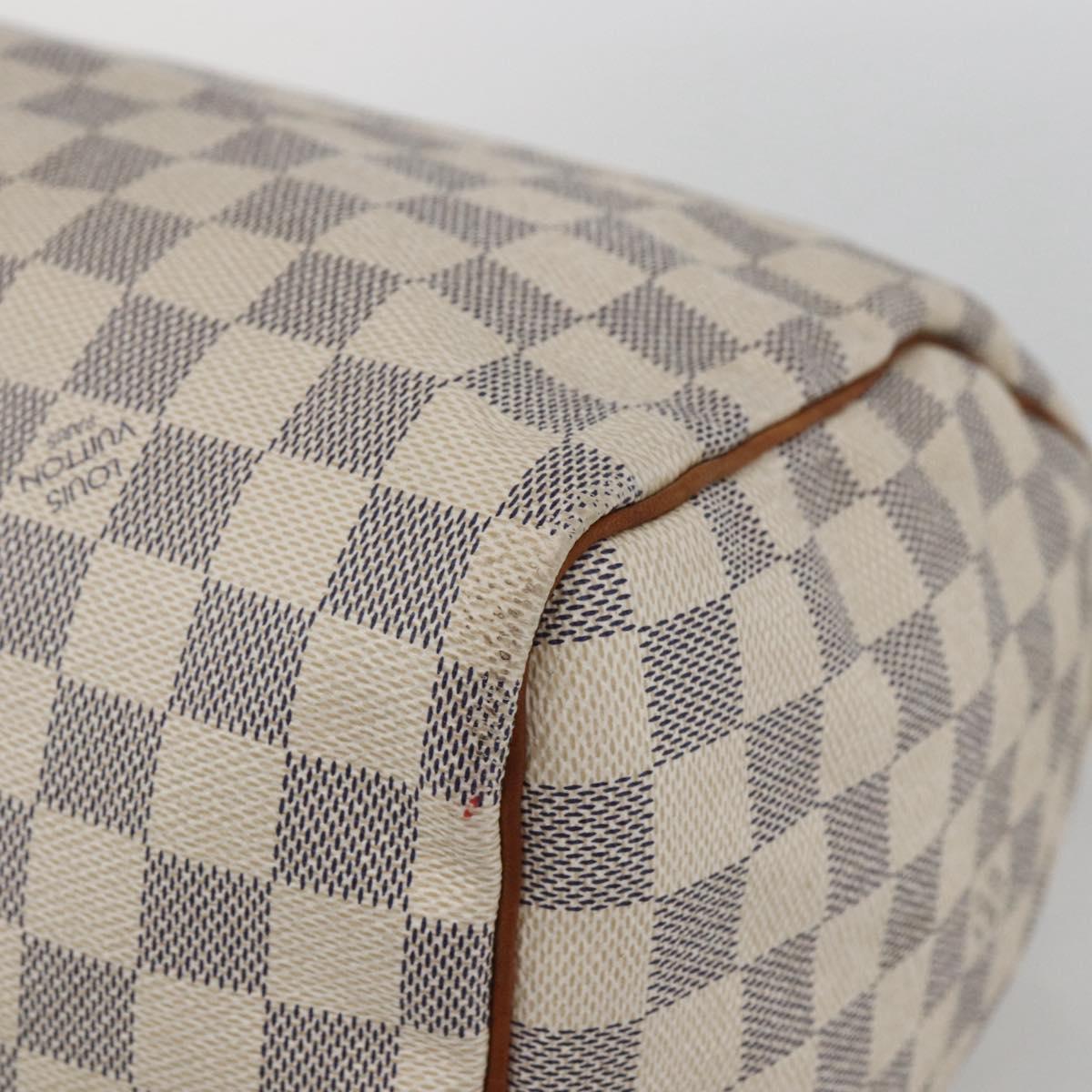 LOUIS VUITTON Damier Azur Speedy 30 Hand Bag N41533 LV Auth 157214
