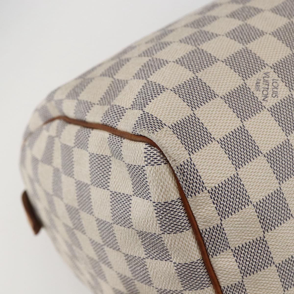 LOUIS VUITTON Damier Azur Speedy 30 Hand Bag N41533 LV Auth 157214