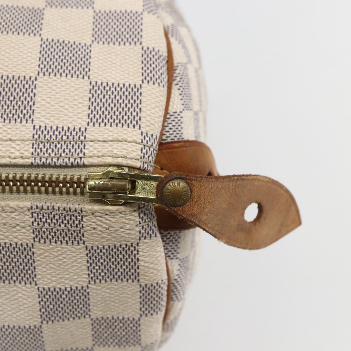 LOUIS VUITTON Damier Azur Speedy 30 Hand Bag N41533 LV Auth 157214