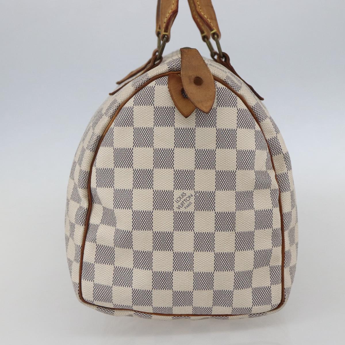LOUIS VUITTON Damier Azur Speedy 30 Hand Bag N41533 LV Auth 157214