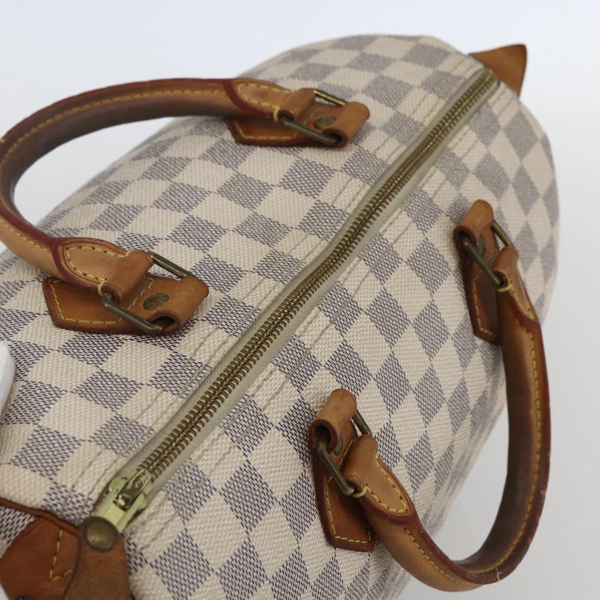 LOUIS VUITTON Damier Azur Speedy 30 Hand Bag N41533 LV Auth 157214