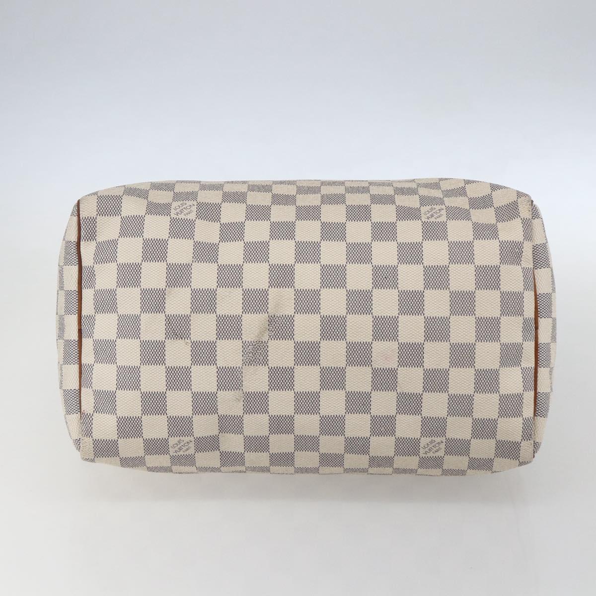 LOUIS VUITTON Damier Azur Speedy 30 Hand Bag N41533 LV Auth 157214