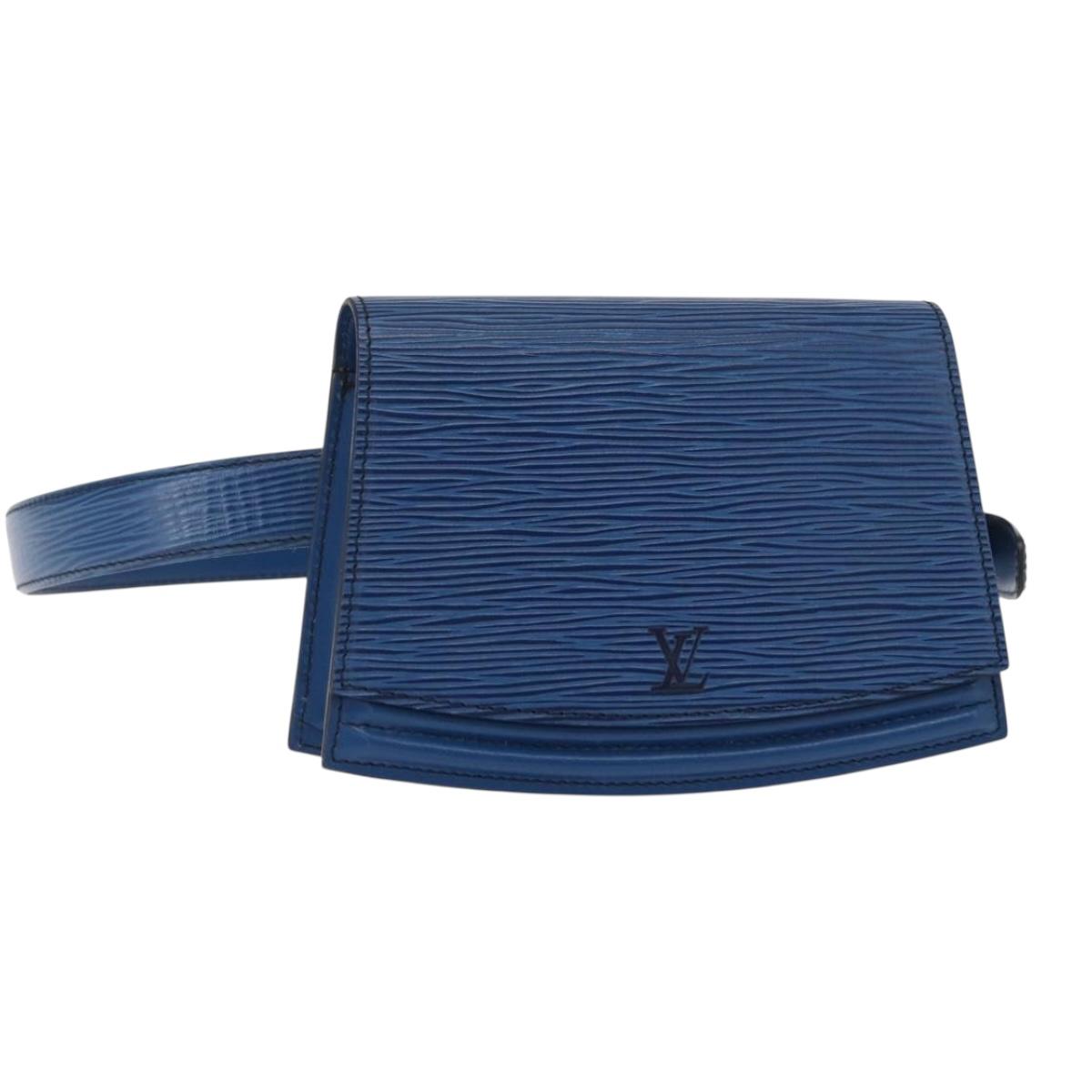 LOUIS VUITTON Epi Ceinture Tilsitt Pochette Waist Bag Blue M52605 LV Auth 157230