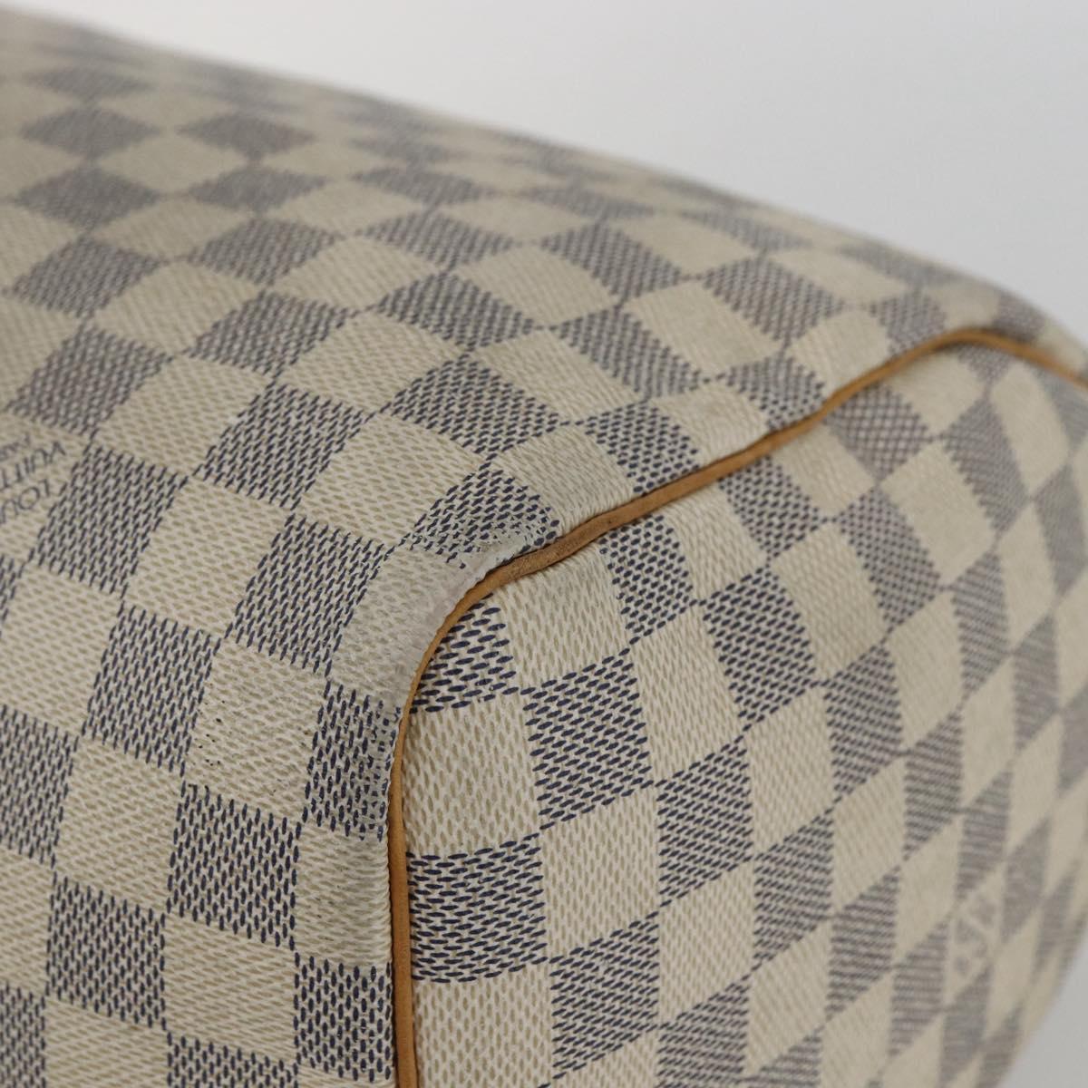 LOUIS VUITTON Damier Azur Speedy 30 Hand Bag N41533 LV Auth 157243