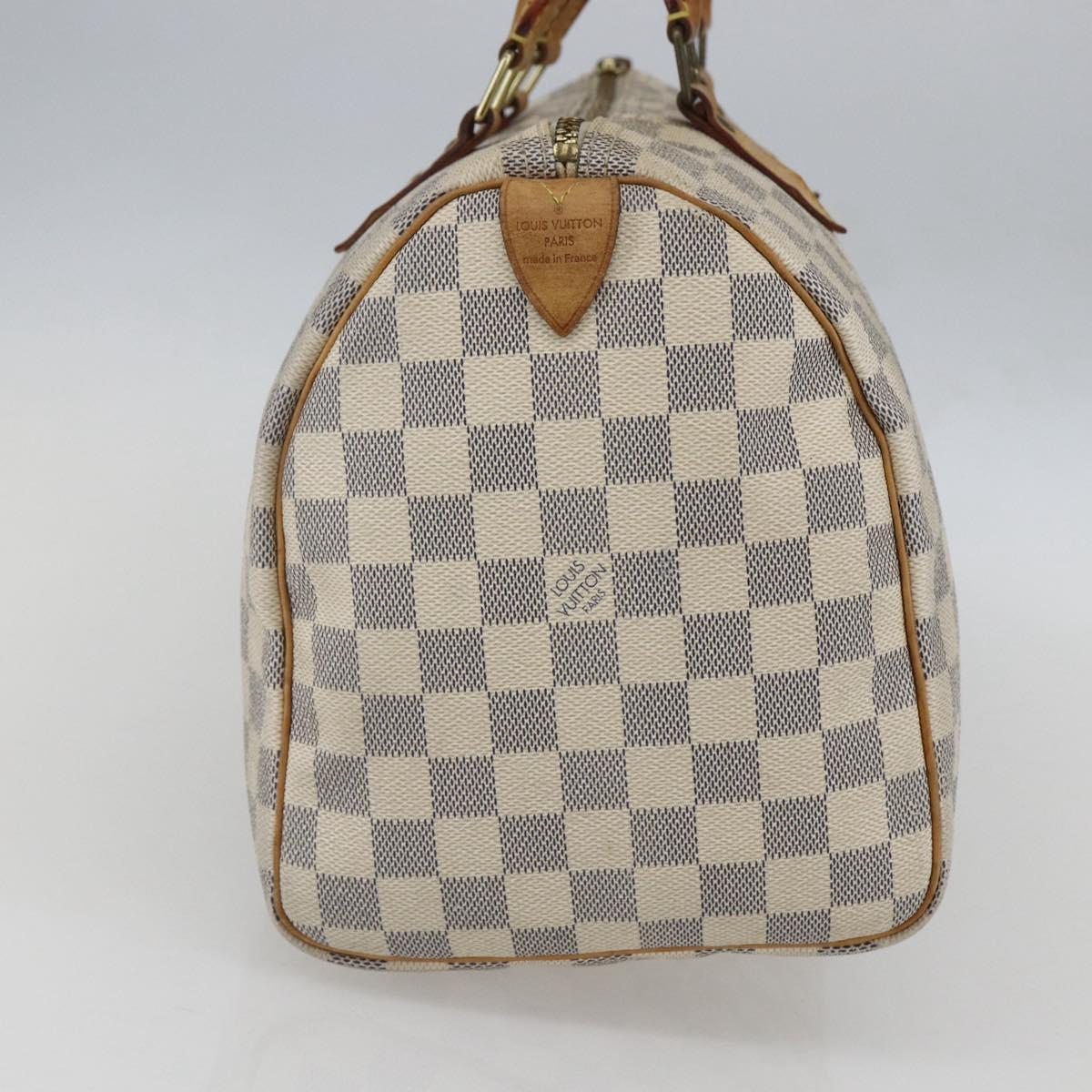 LOUIS VUITTON Damier Azur Speedy 30 Hand Bag N41533 LV Auth 157243