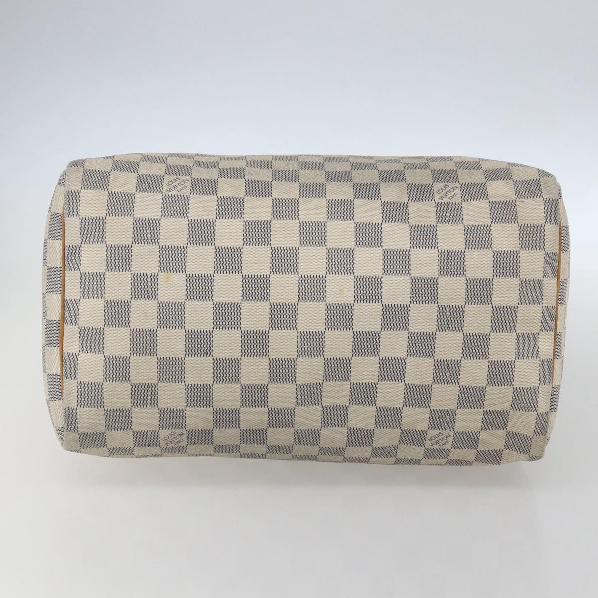 LOUIS VUITTON Damier Azur Speedy 30 Hand Bag N41533 LV Auth 157243