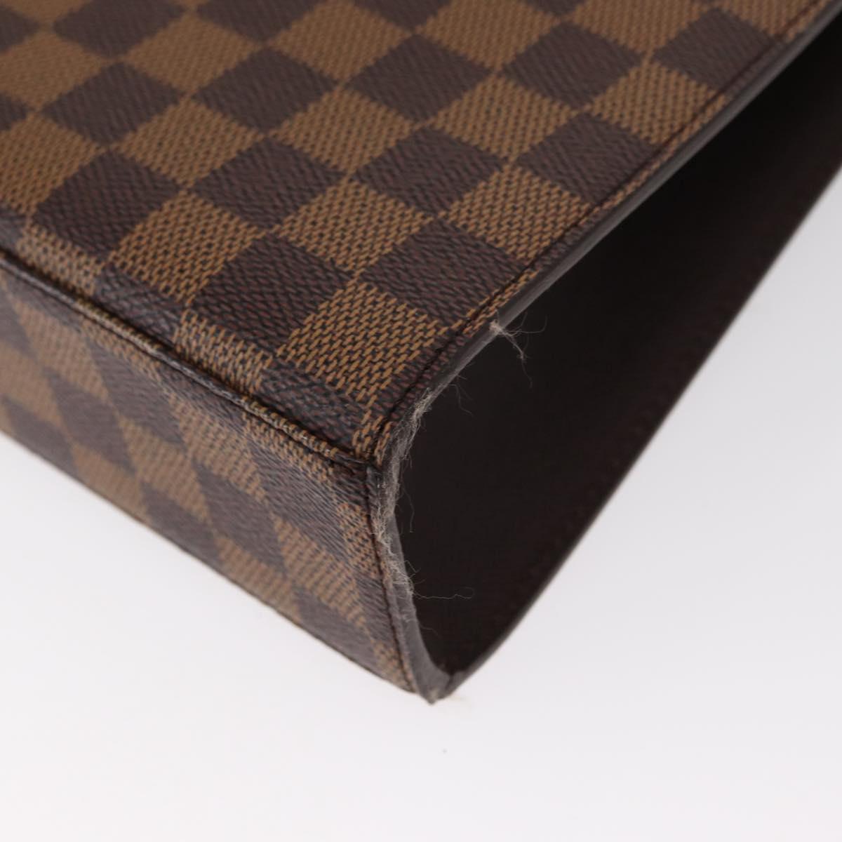 LOUIS VUITTON Damier Ebene Malesherbes Hand Bag N51379 LV Auth 157245