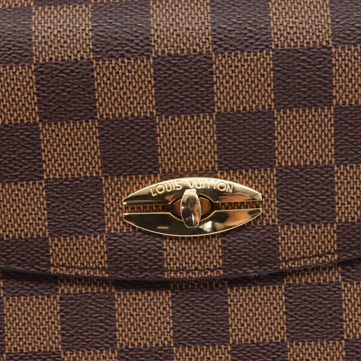 LOUIS VUITTON Damier Ebene Malesherbes Hand Bag N51379 LV Auth 157245