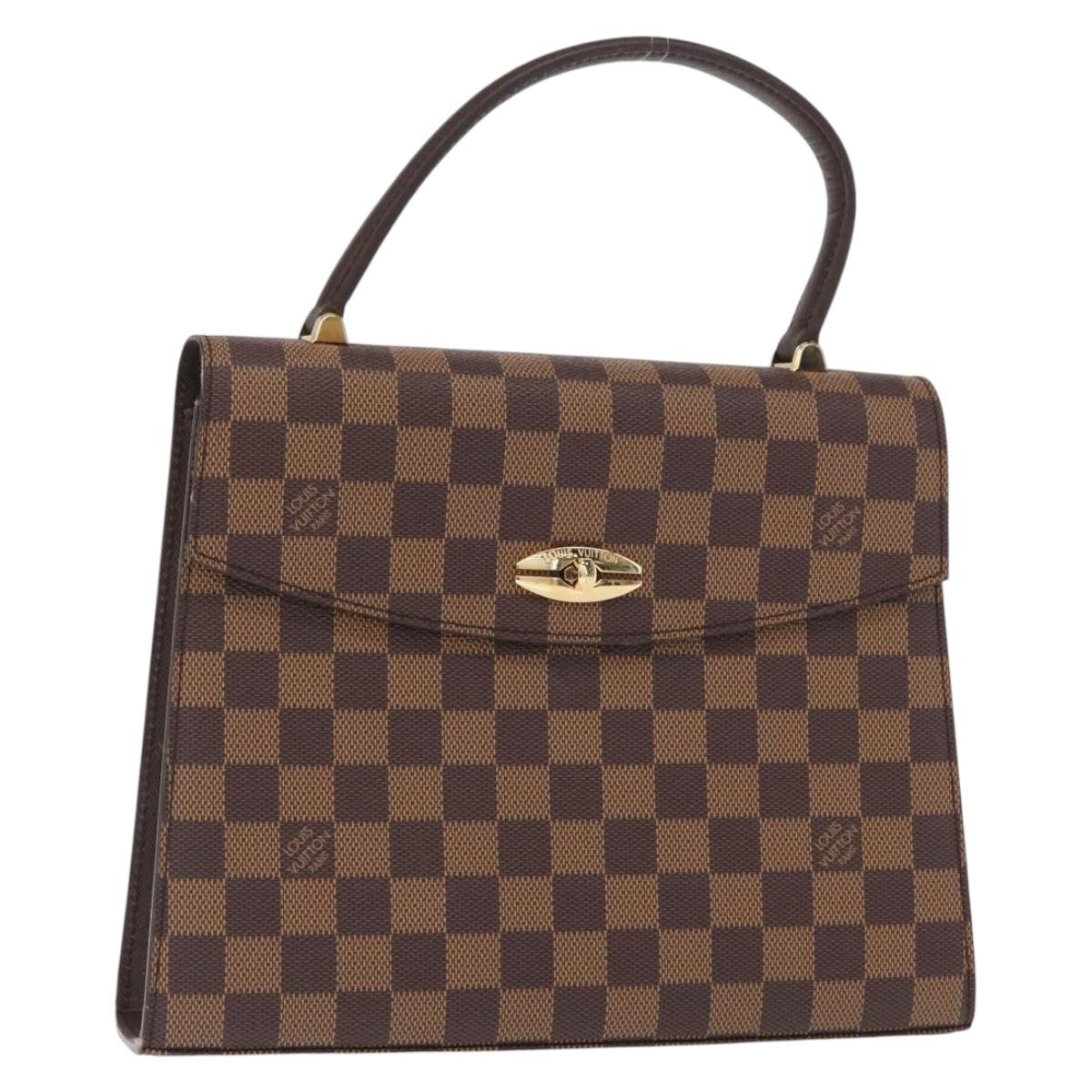 LOUIS VUITTON Damier Ebene Malesherbes Hand Bag N51379 LV Auth 157245