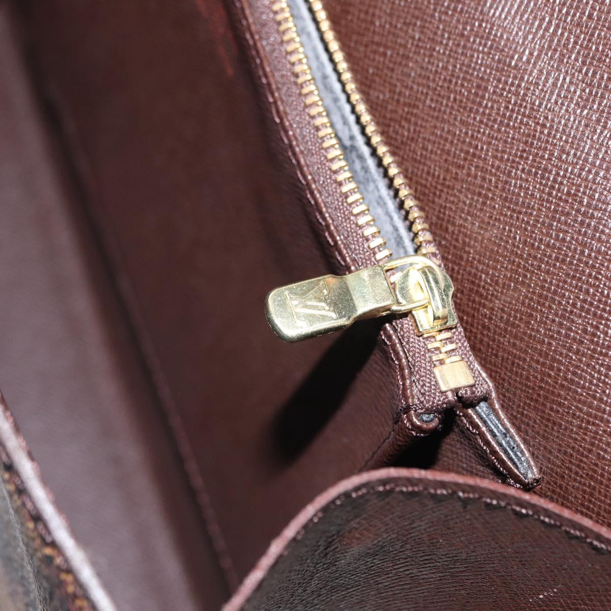 LOUIS VUITTON Damier Ebene Malesherbes Hand Bag N51379 LV Auth 157245