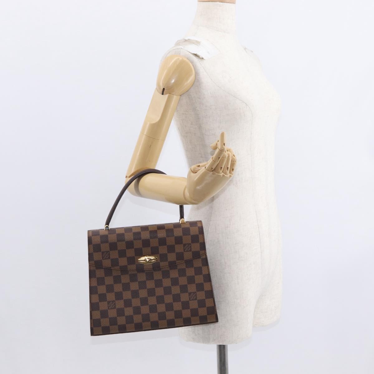 LOUIS VUITTON Damier Ebene Malesherbes Hand Bag N51379 LV Auth 157245
