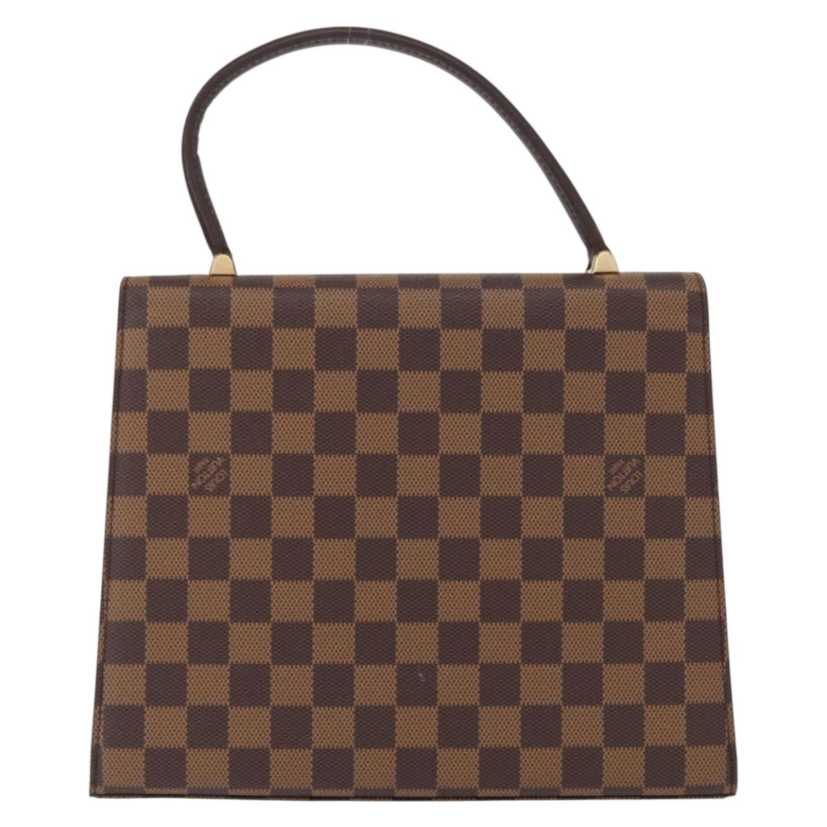 LOUIS VUITTON Damier Ebene Malesherbes Hand Bag N51379 LV Auth 157245