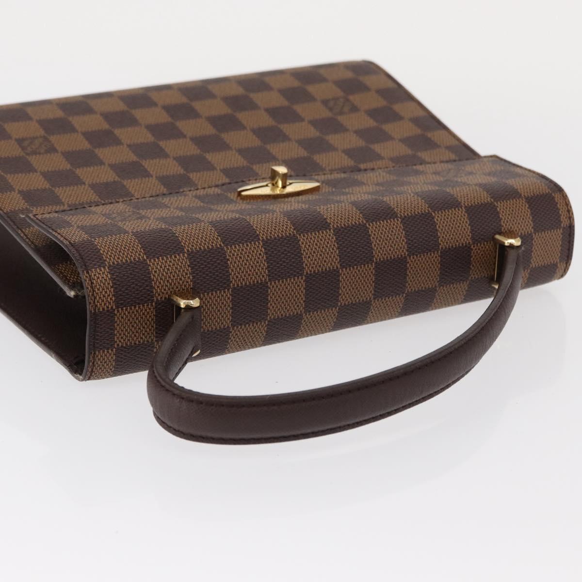 LOUIS VUITTON Damier Ebene Malesherbes Hand Bag N51379 LV Auth 157245