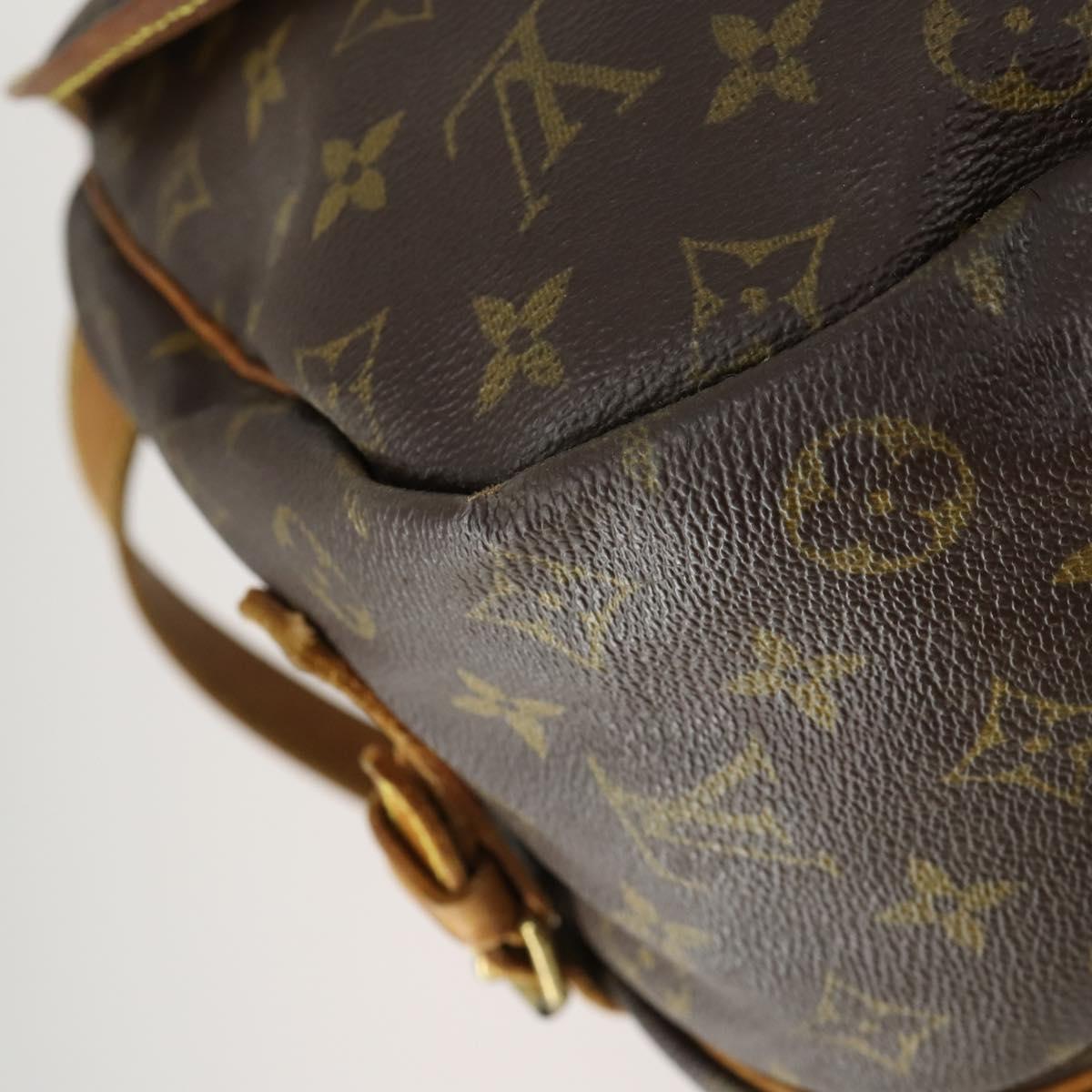 LOUIS VUITTON Monogram Saumur 35 Shoulder Bag M42254 LV Auth 157246