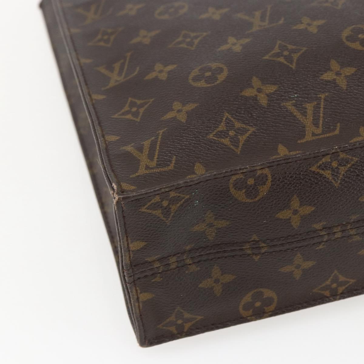 LOUIS VUITTON Monogram Sac Plat Hand Bag M51140 LV Auth 157247