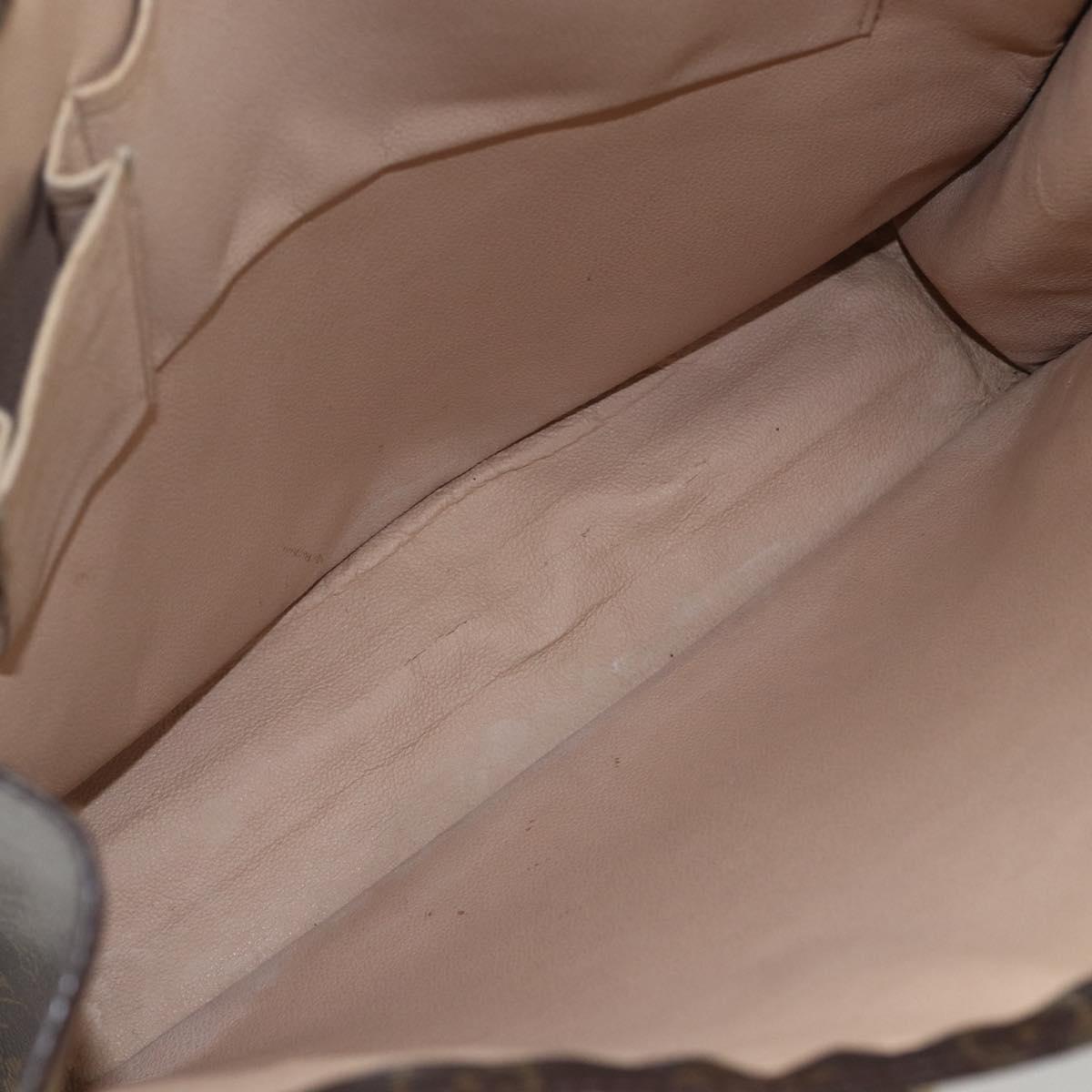 LOUIS VUITTON Monogram Sac Plat Hand Bag M51140 LV Auth 157247