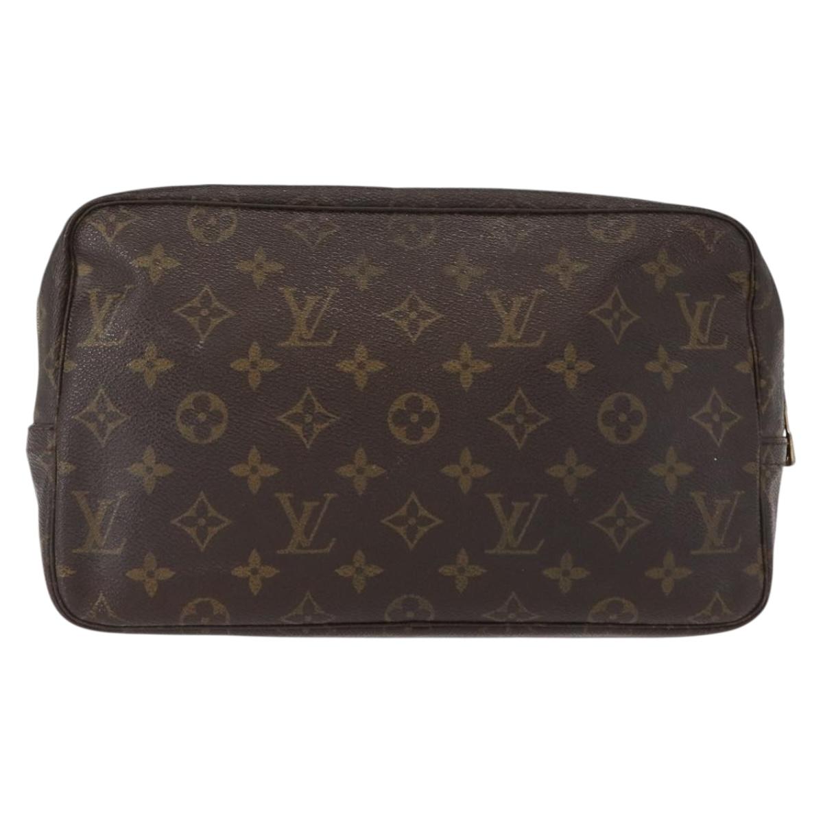 LOUIS VUITTON Monogram Trousse Toilette 28 Clutch Bag M47522 LV Auth 157256