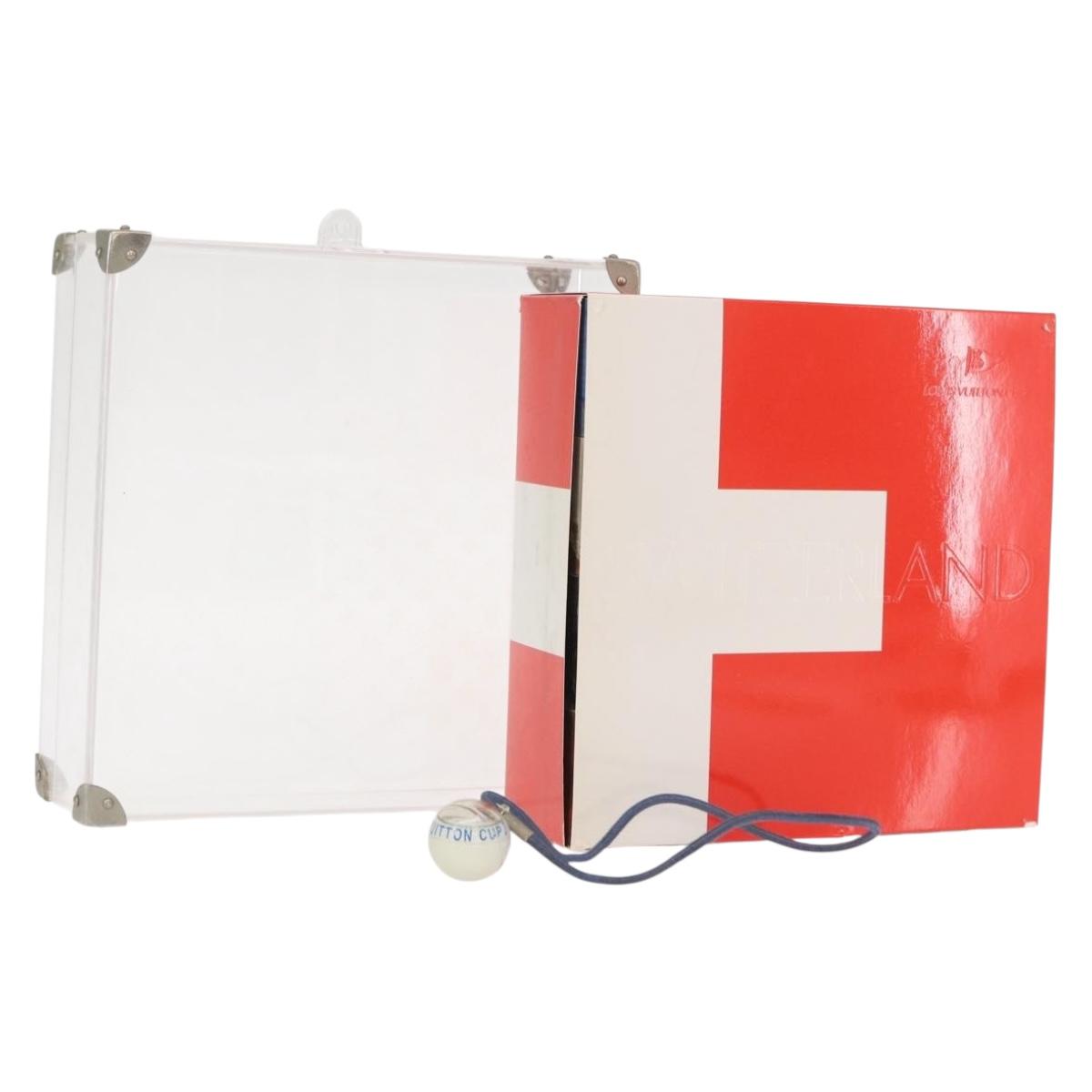 LOUIS VUITTON LV Cup puzzle Paper weight Red White LV Auth 157284SAM