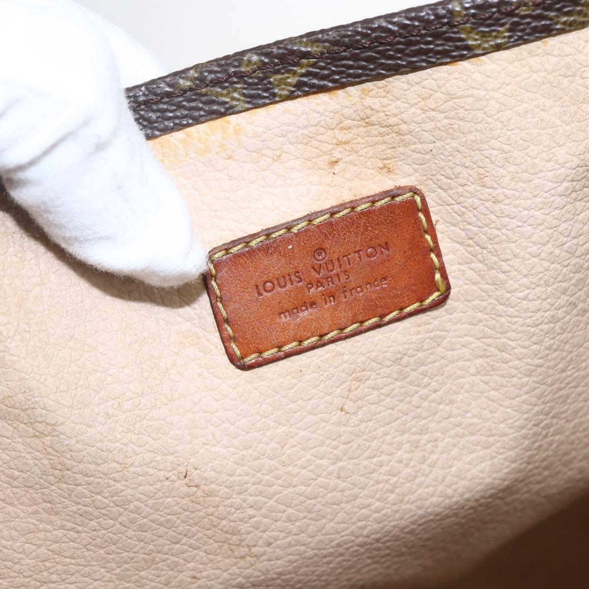 LOUIS VUITTON Monogram Sac Plat Hand Bag M51140 LV Auth 157300