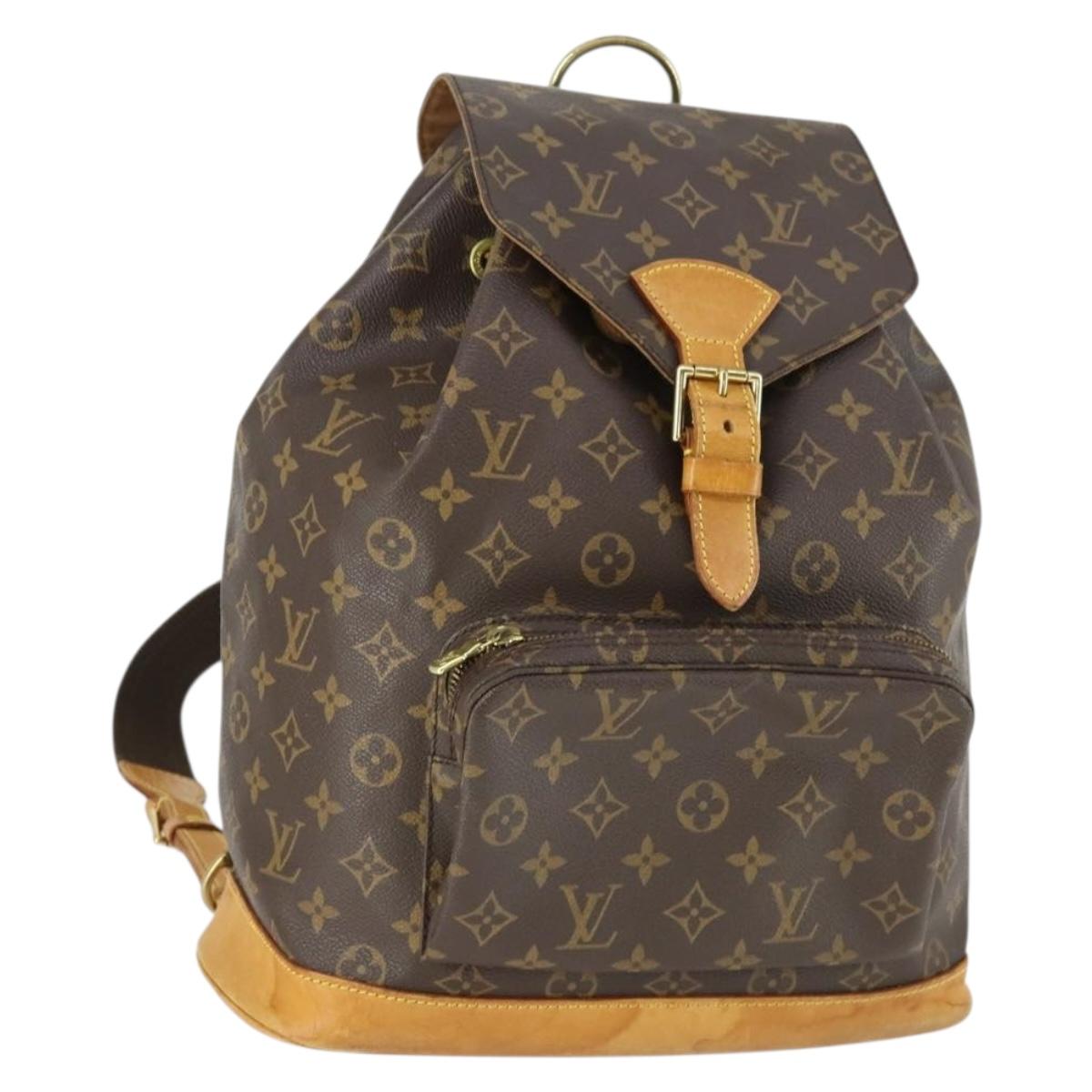 LOUIS VUITTON Monogram Montsouris GM Backpack M51135 LV Auth 157301