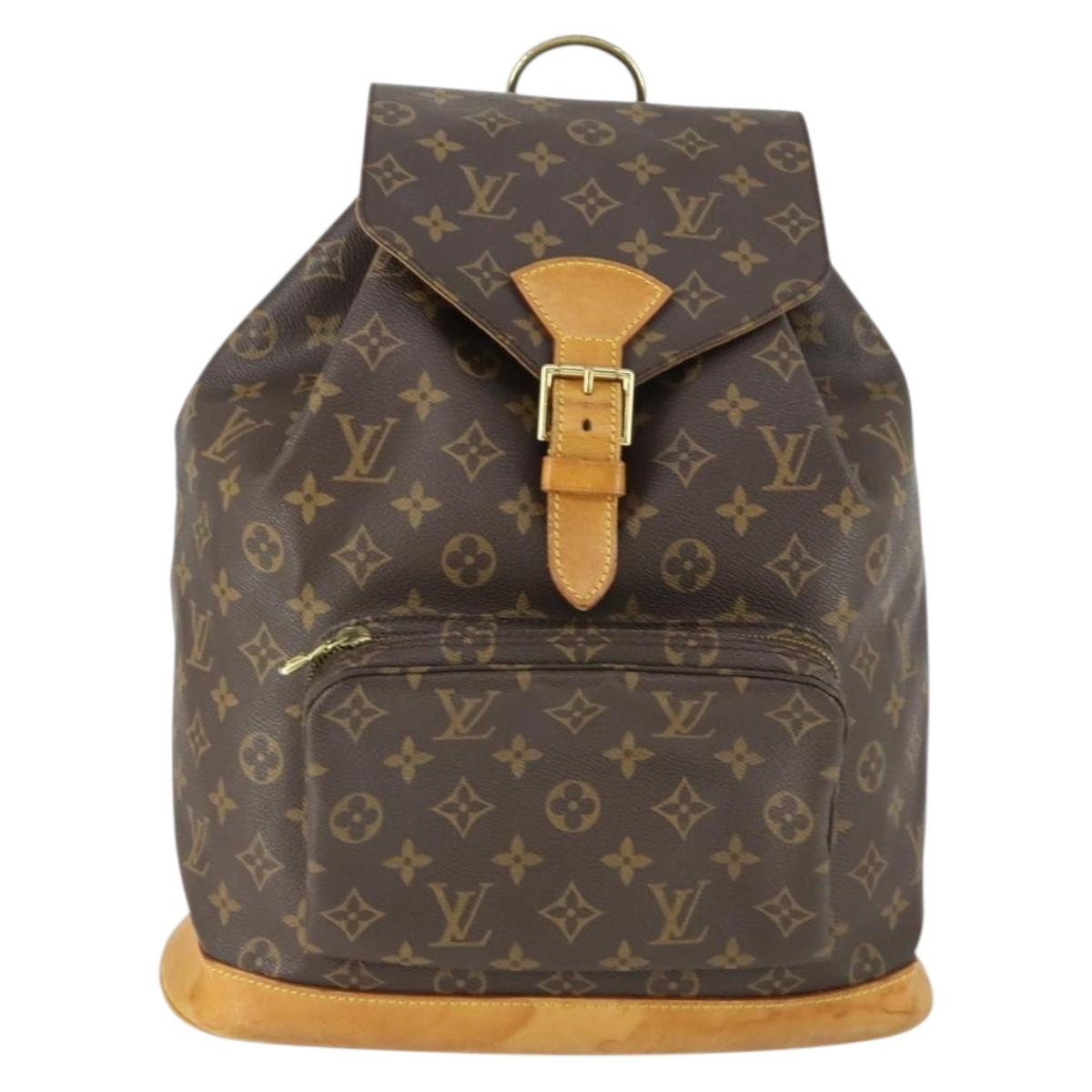 LOUIS VUITTON Monogram Montsouris GM Backpack M51135 LV Auth 157301