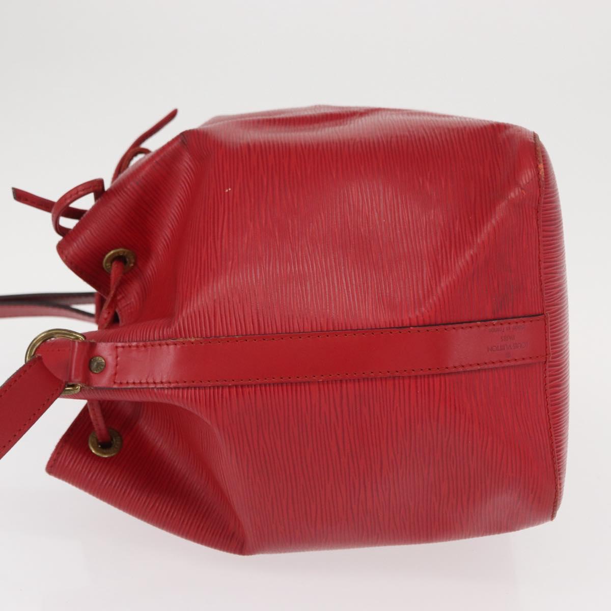 LOUIS VUITTON Epi Petit Noe Shoulder Bag Red M44107 LV Auth 157304