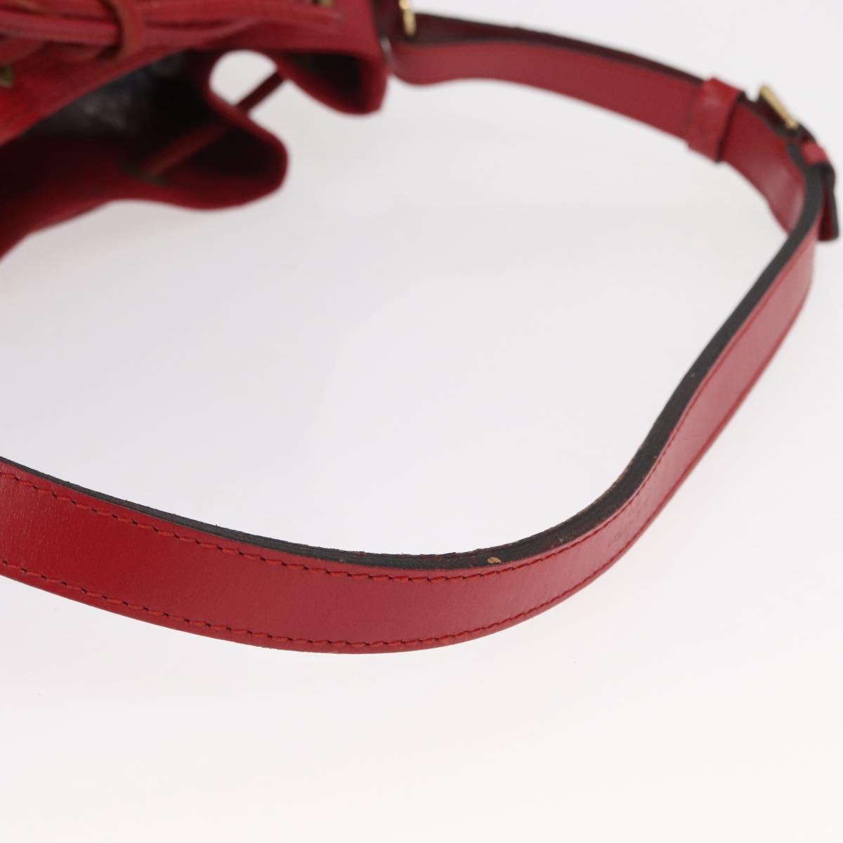 LOUIS VUITTON Epi Petit Noe Shoulder Bag Red M44107 LV Auth 157304