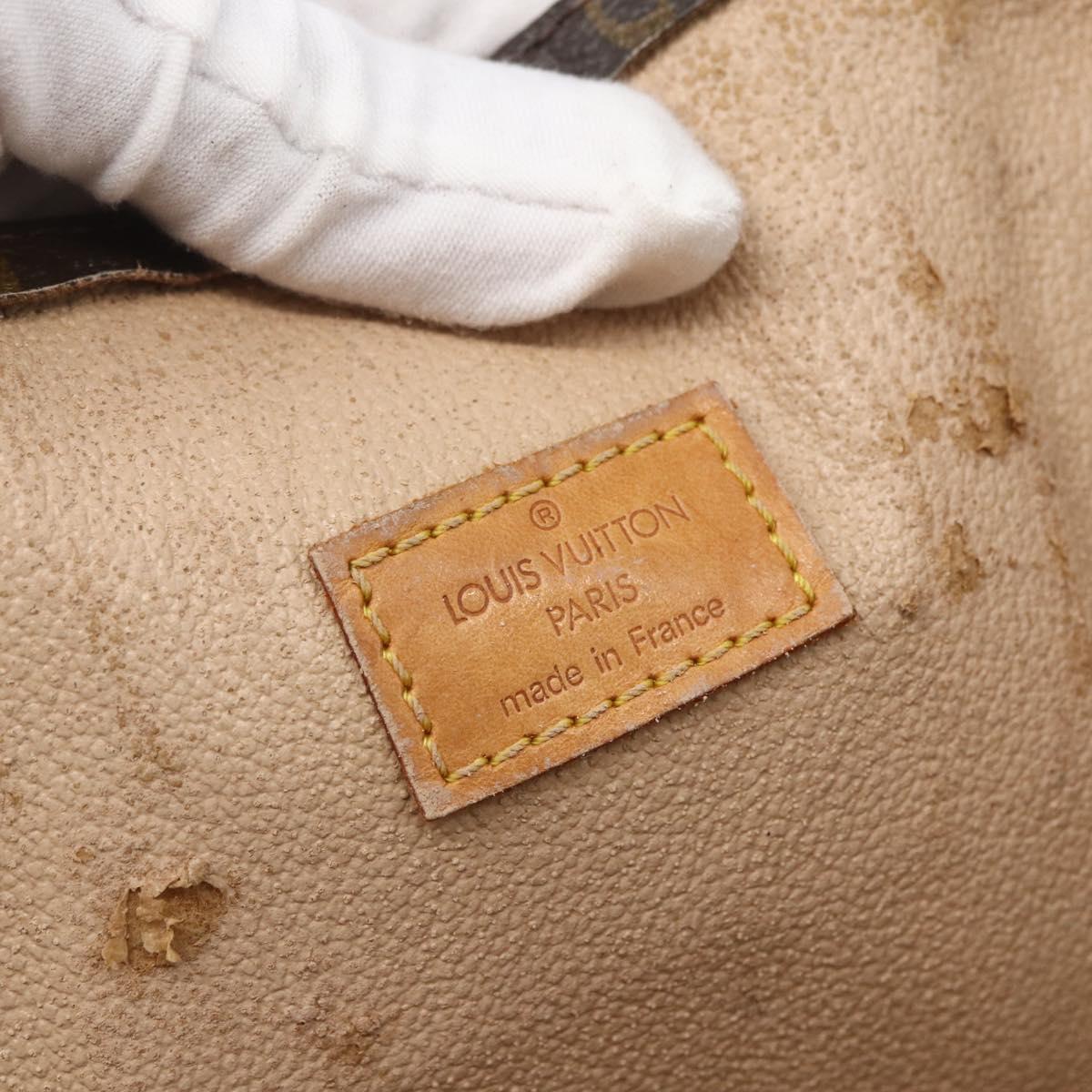 LOUIS VUITTON Monogram Sac Plat Hand Bag M51140 LV Auth 157306