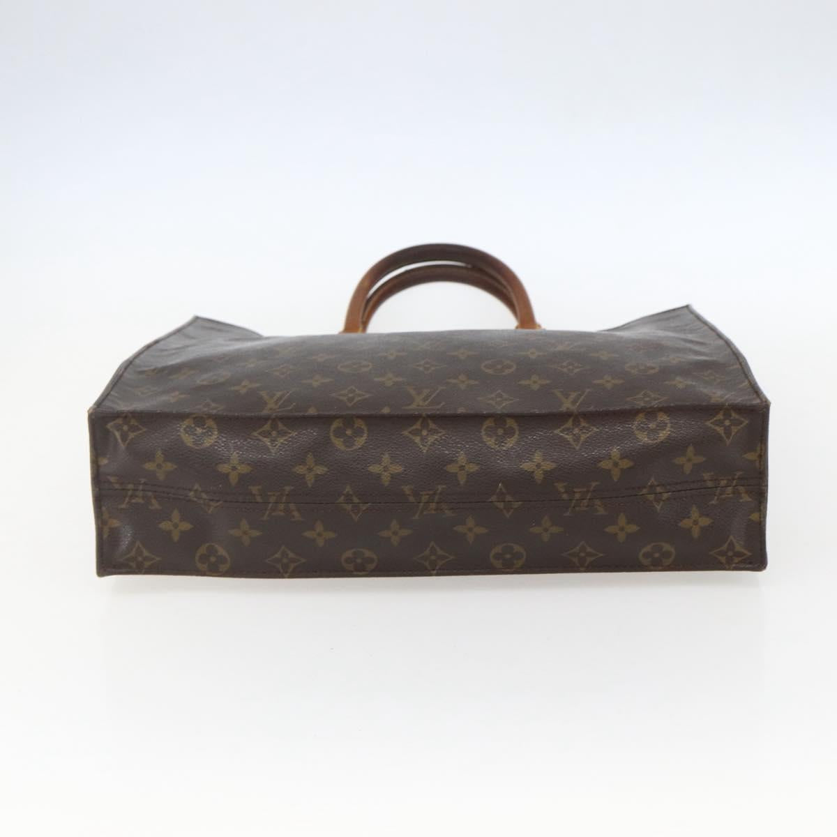 LOUIS VUITTON Monogram Sac Plat Hand Bag M51140 LV Auth 157306