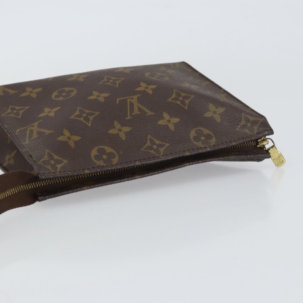 LOUIS VUITTON Monogram Poche Toilette 19 Pouch M47544 LV Auth 157324