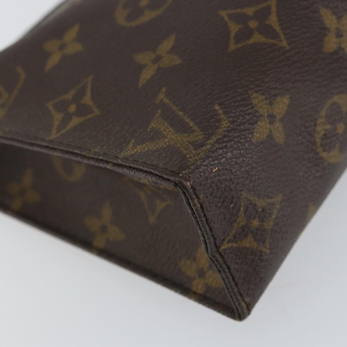 LOUIS VUITTON Monogram Poche Toilette 19 Pouch M47544 LV Auth 157324