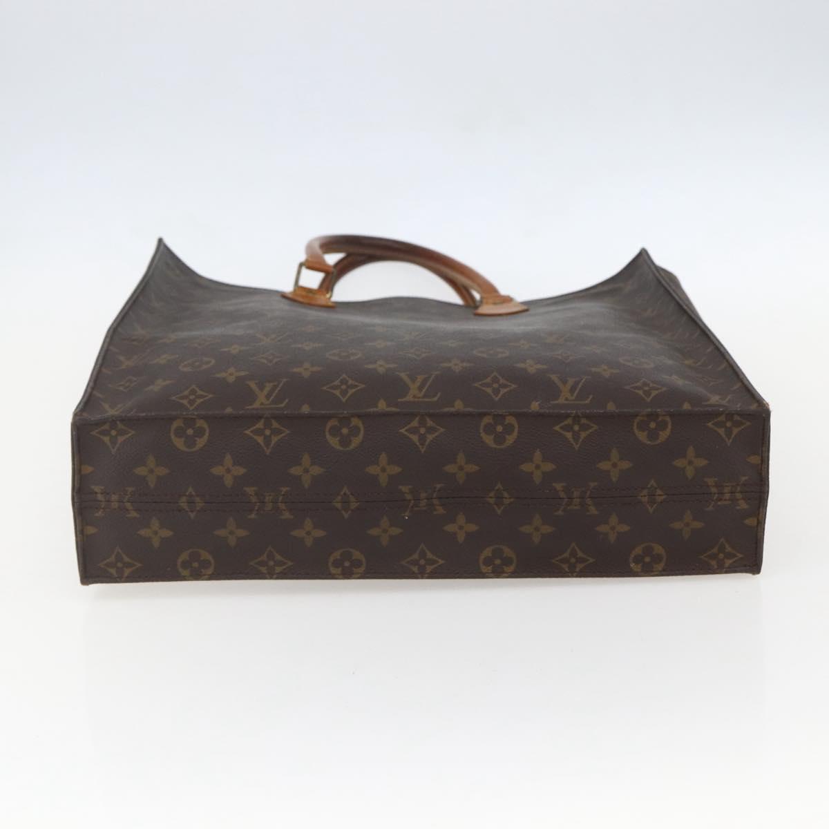 LOUIS VUITTON Monogram Sac Plat Hand Bag M51140 LV Auth 157326