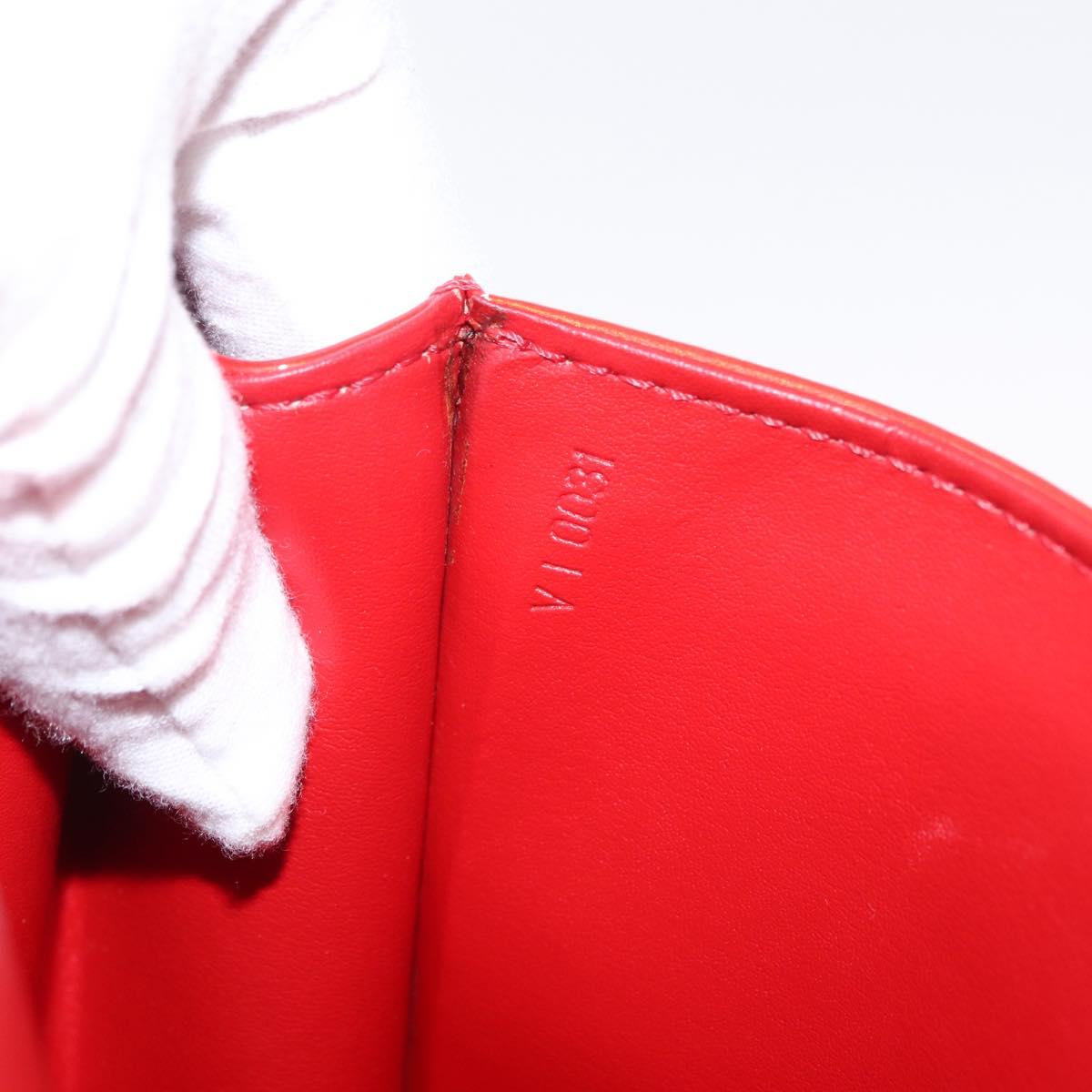 LOUIS VUITTON Monogram Vernis Spring Street Hand Bag Red M91135 Auth 157329SAV