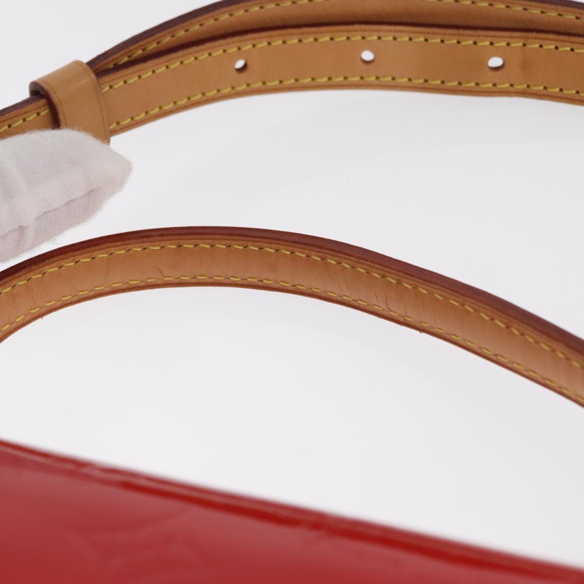 LOUIS VUITTON Monogram Vernis Spring Street Hand Bag Red M91135 Auth 157329SAV