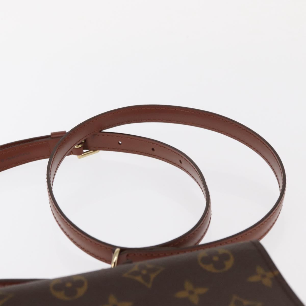 LOUIS VUITTON Monogram Porte Documents Bandouliere Bag M53338 LV Auth 157333