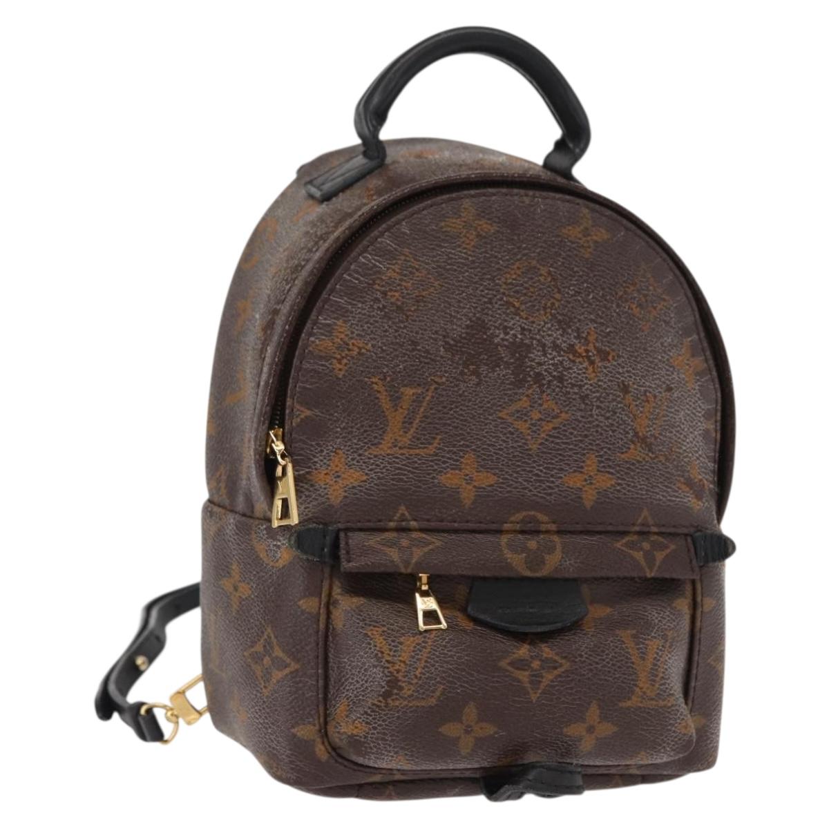 LOUIS VUITTON Monogram Palm Springs MINI Backpack M44873 LV Auth 157354