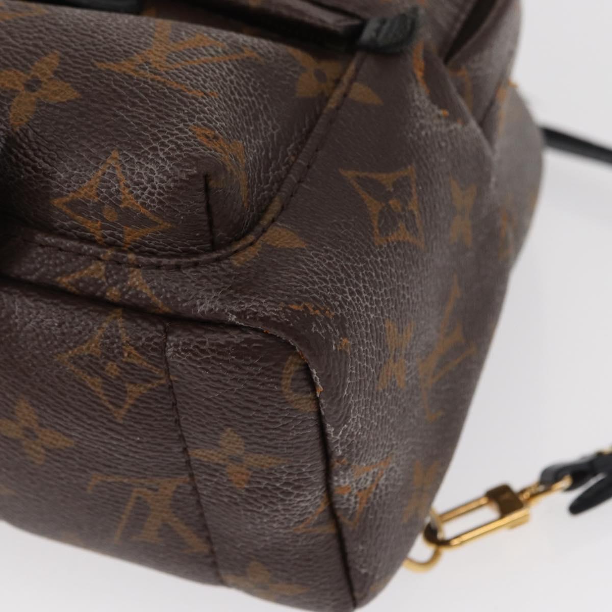 LOUIS VUITTON Monogram Palm Springs MINI Backpack M44873 LV Auth 157354