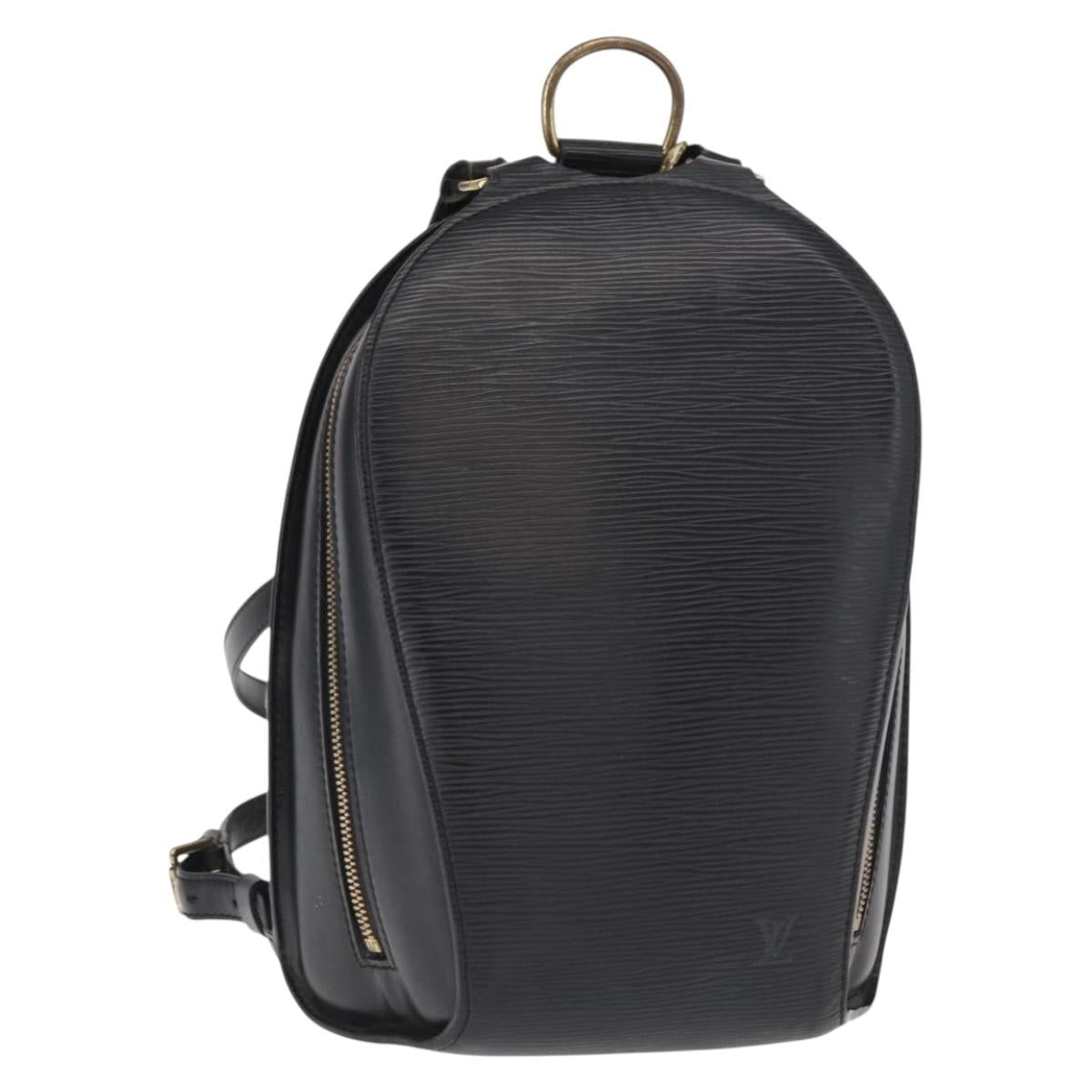 LOUIS VUITTON Epi Mabillon Backpack Black M52232 LV Auth 157356