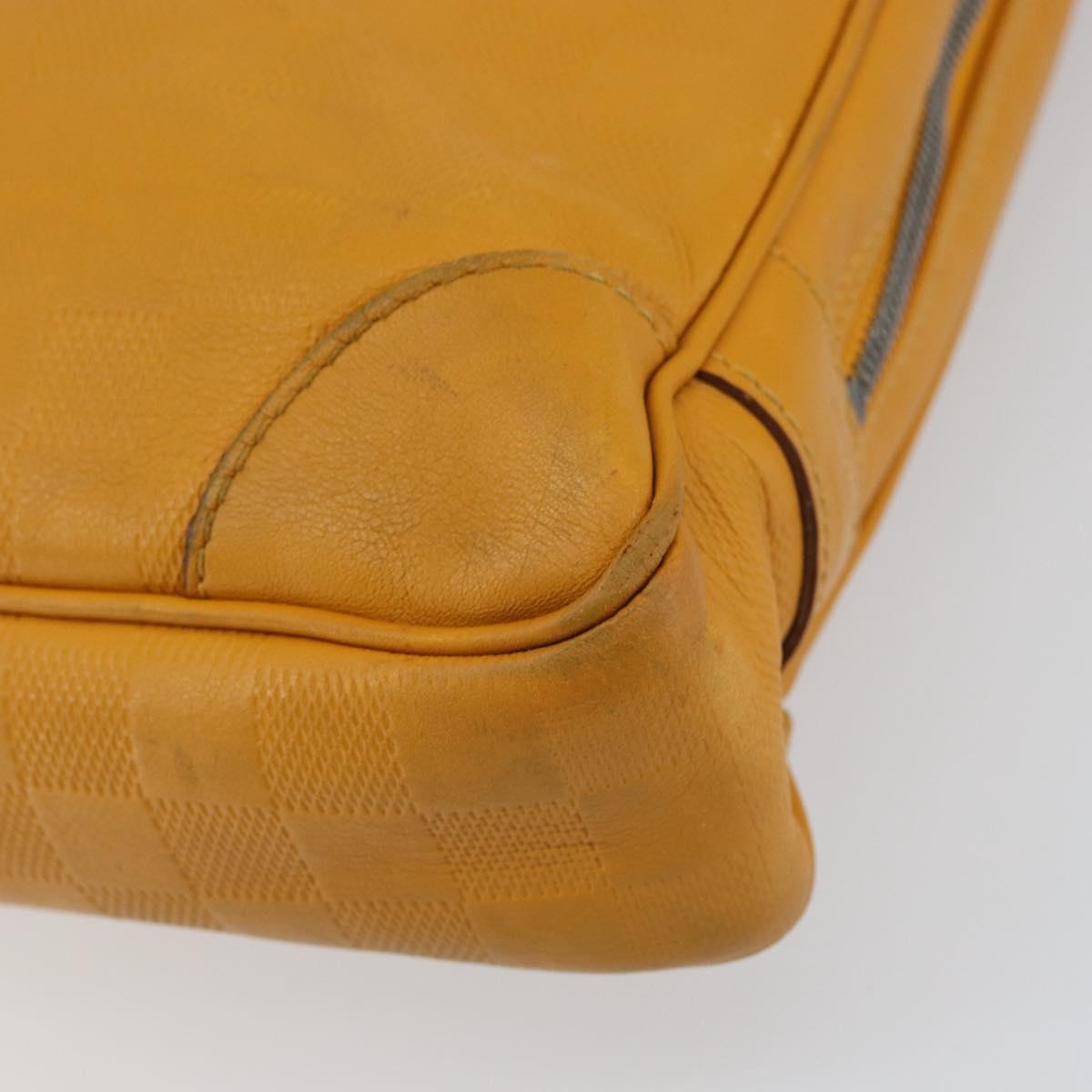 LOUIS VUITTON Damier Infini Porte Documents Voyage Bag Solar N41218 Auth 157359