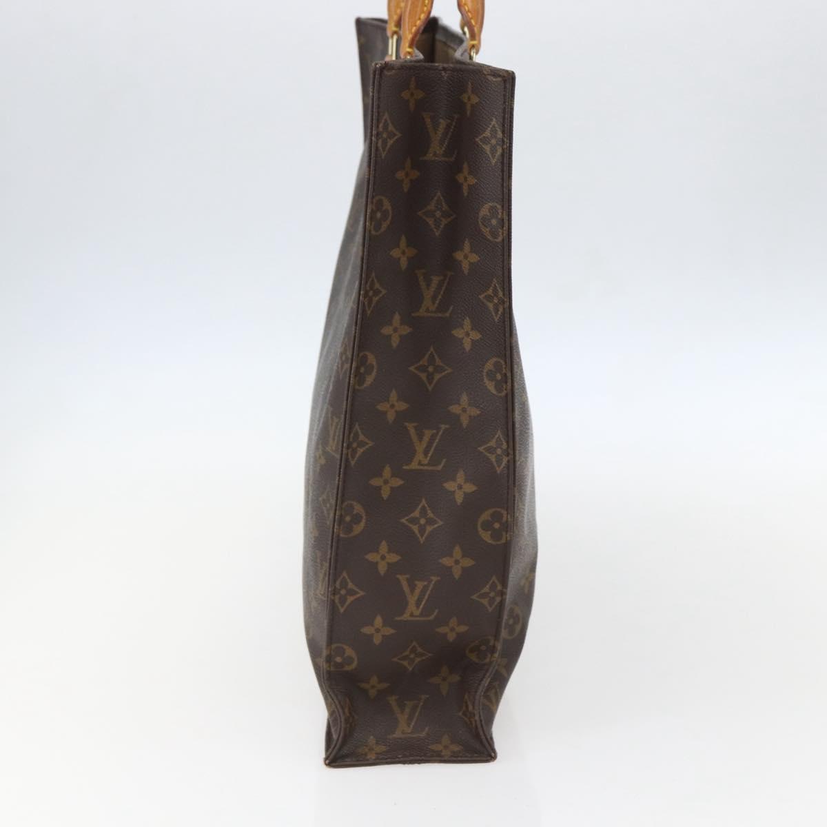 LOUIS VUITTON Monogram Sac Plat Hand Bag M51140 LV Auth 157365