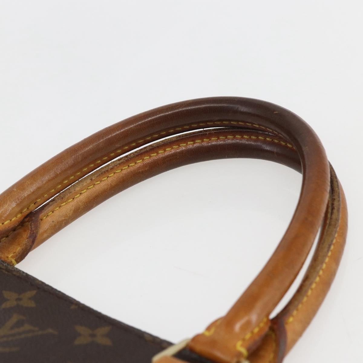 LOUIS VUITTON Monogram Sac Plat Hand Bag M51140 LV Auth 157365