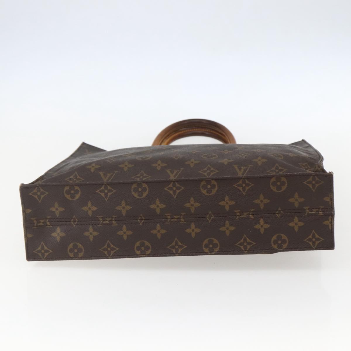 LOUIS VUITTON Monogram Sac Plat Hand Bag M51140 LV Auth 157365