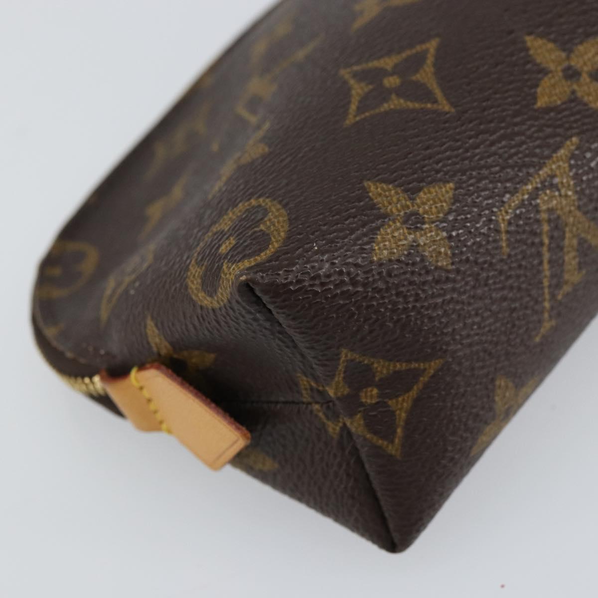 LOUIS VUITTON Monogram Pochette Cosmetic PM Pouch M43998 LV Auth 157383