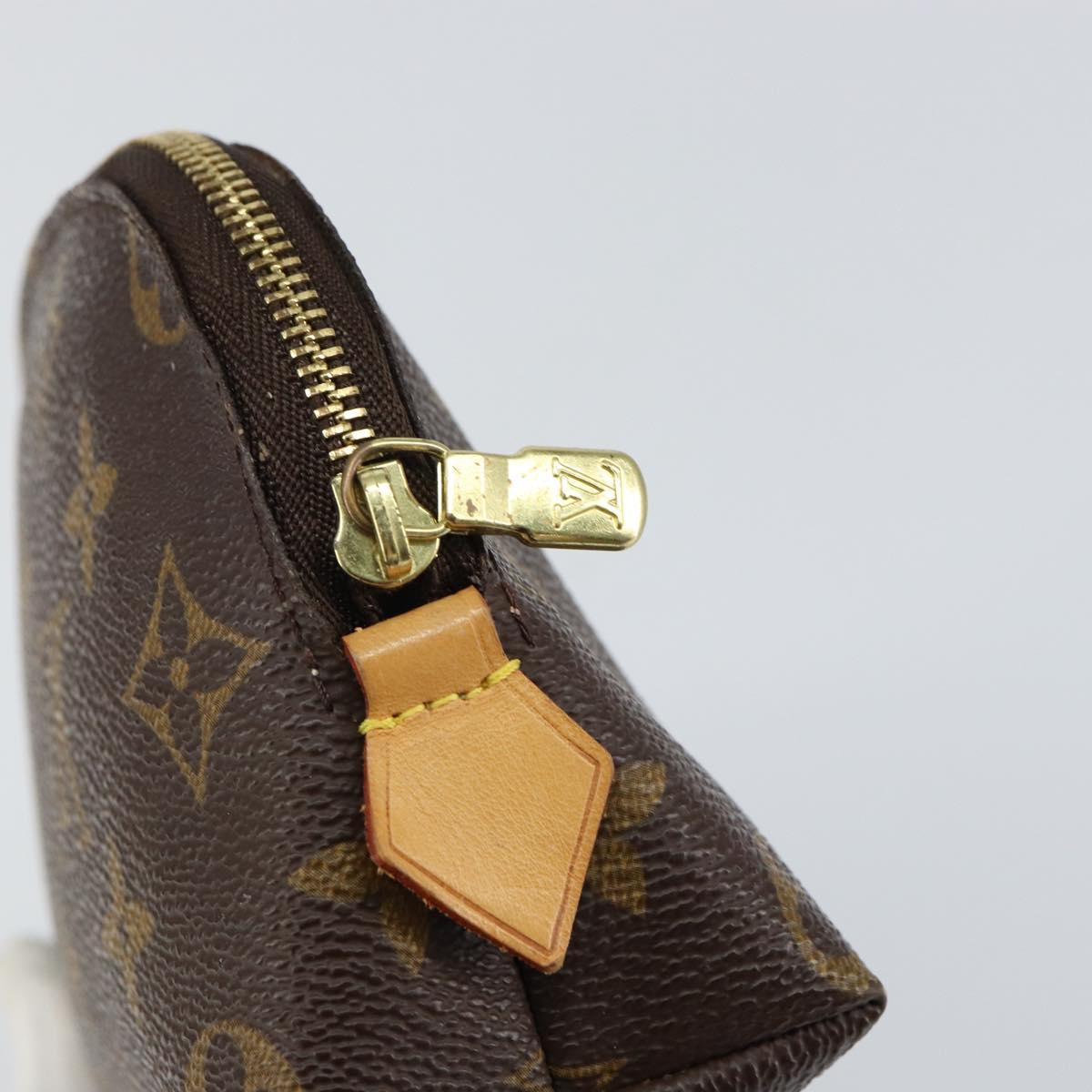 LOUIS VUITTON Monogram Pochette Cosmetic PM Pouch M43998 LV Auth 157383