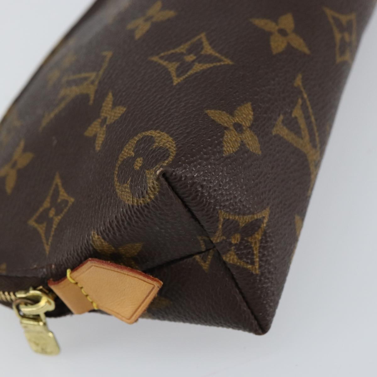 LOUIS VUITTON Monogram Pochette Cosmetic PM Pouch M43998 LV Auth 157383